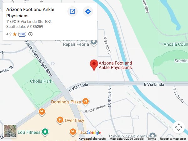 Get Directions to Arizona Foot and Ankle Physicians in Scottsdale, AZ
